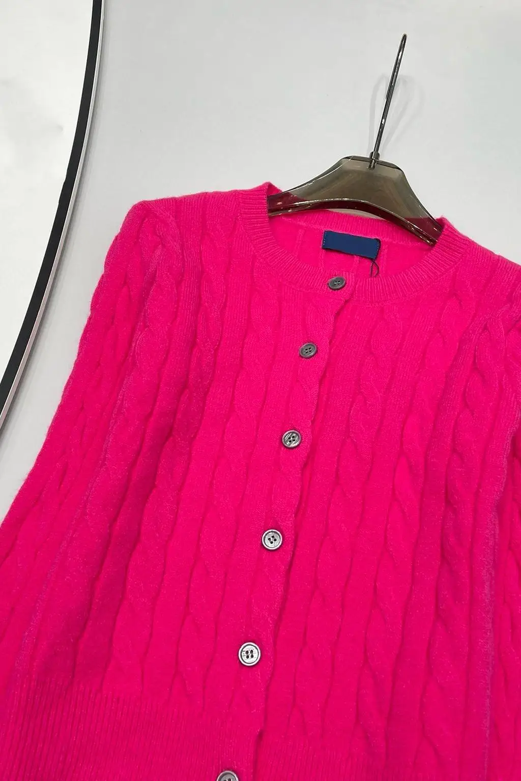 Женский винтажный однобортный Кардиган кашемировый элегантный универсальный