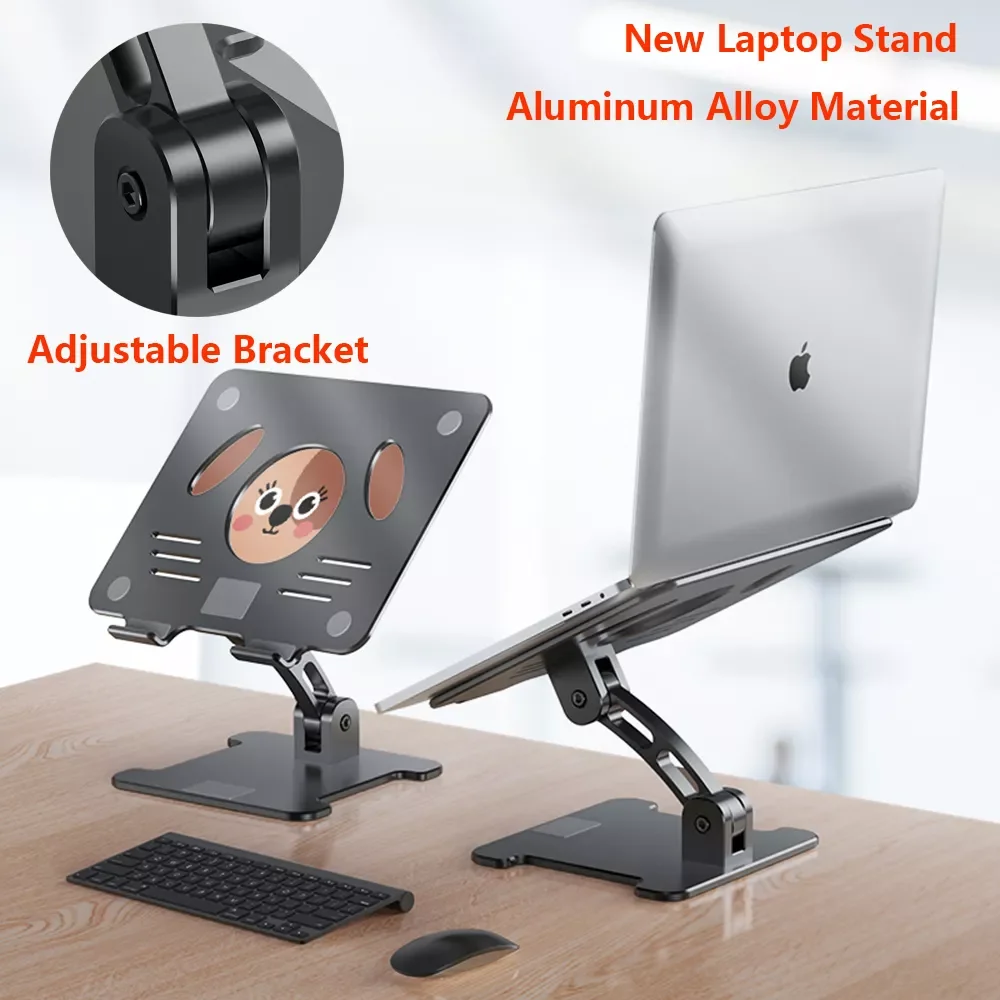 

10-17.3 Inch Universal Cooling Rack Folding Adjustable Angle Office Desktop Portable Holder Non Slip Aluminum Alloy Laptop Stand