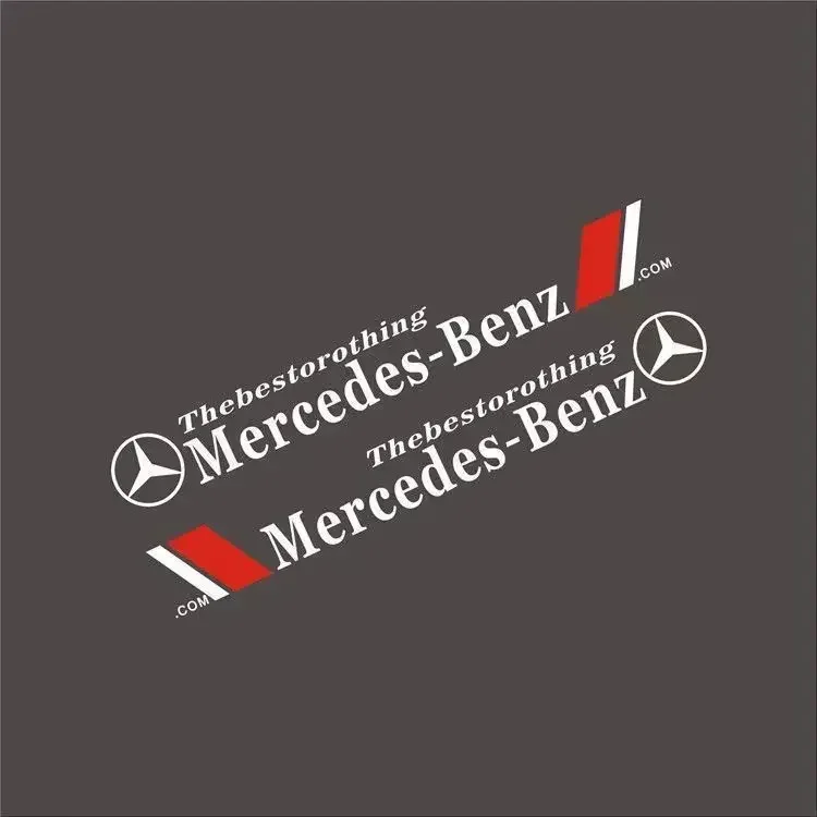 

2 шт., наклейка на боковую дверь автомобиля, крутая наклейка, Стайлинг, украшение для MERCEDES BENZ W203 W204 W205 W209 W210 W211 W212 W176 W166 W163