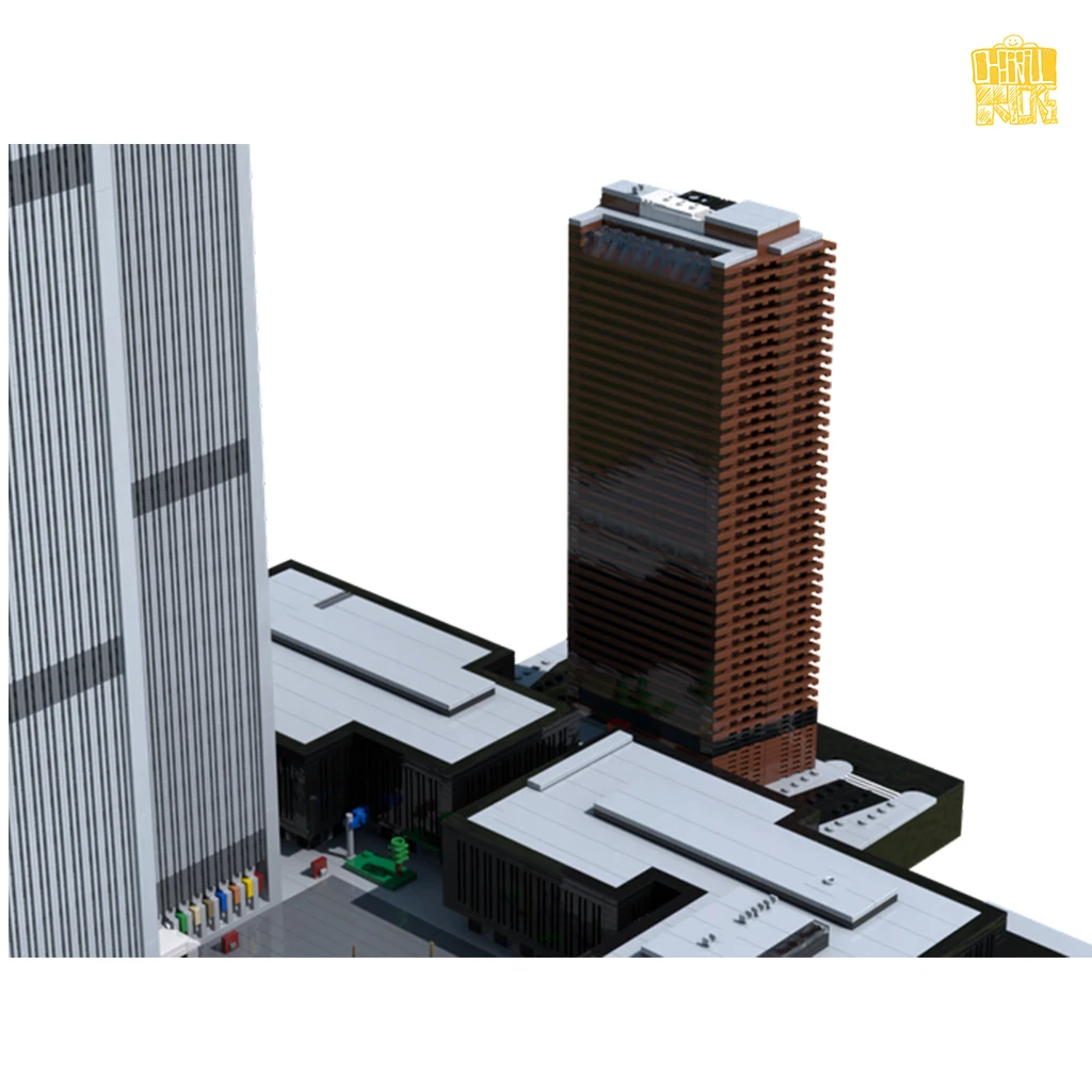 Строительные блоки MOC TT019 архитектура мирового торгового центра модель масштаба