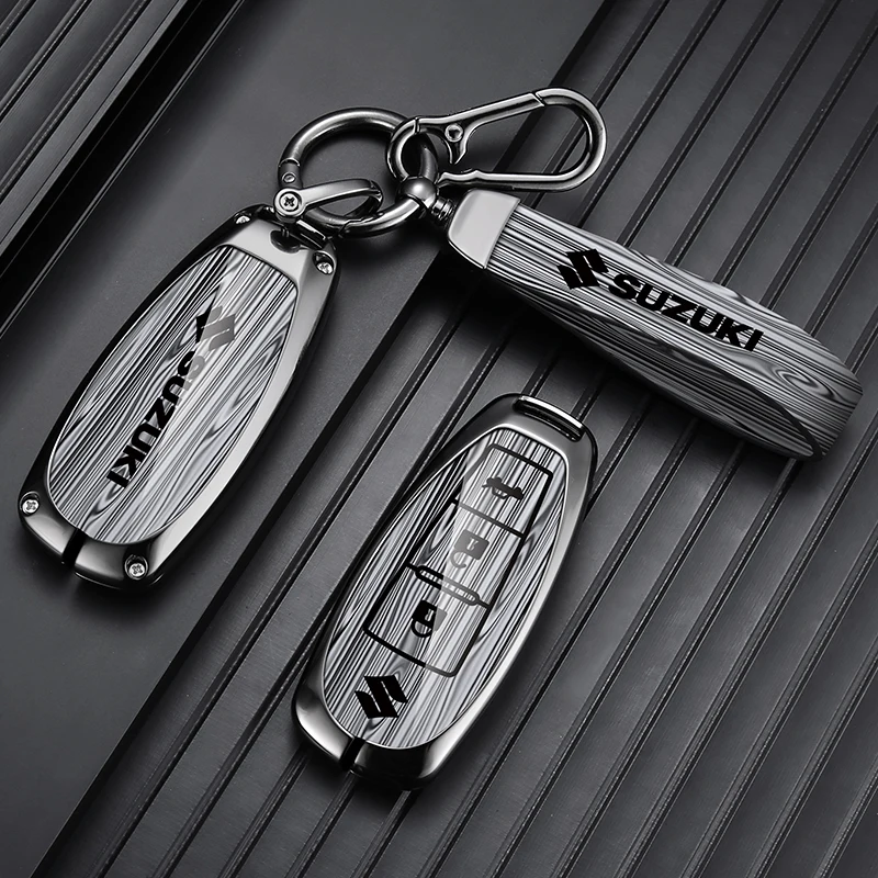 Фото Автомобильный чехол для ключа с дистанционным управлением для Suzuki Vitara Swift Ignis Kizashi SX4 Baleno Ertiga Samurai S-Cross, автомобильные аксессуары без ключа №1