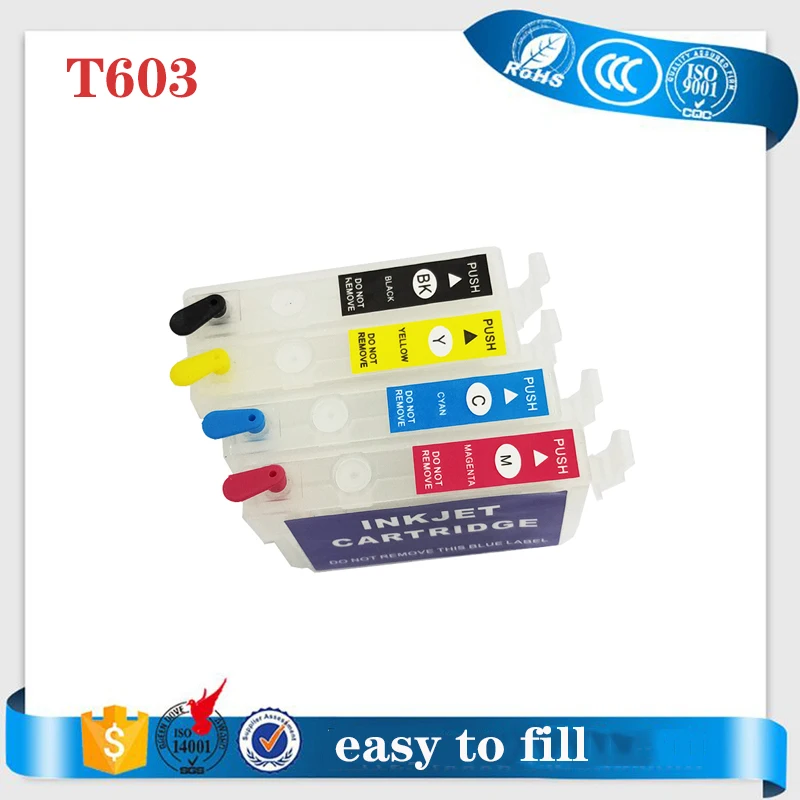 

603xl refillable Ink Cartridge 603 xl t603xl For Epson xp 2100 XP-2100 XP-2105 XP-3100 XP-3105 XP-4100 XP-4105 WF-2810 WF-2830