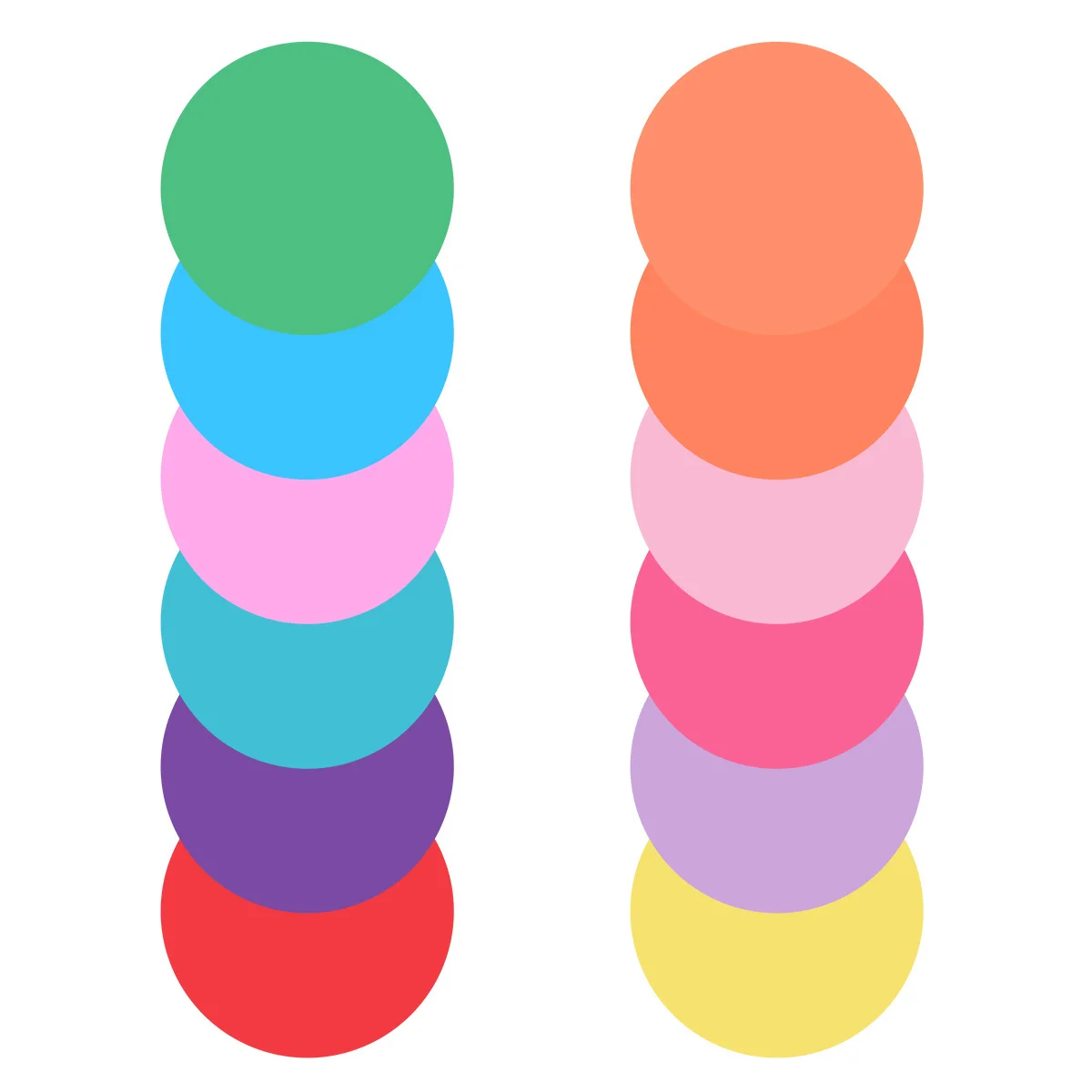 12 шт. наклейки с напоминанием для заметок круглые бумага сообщений сухое