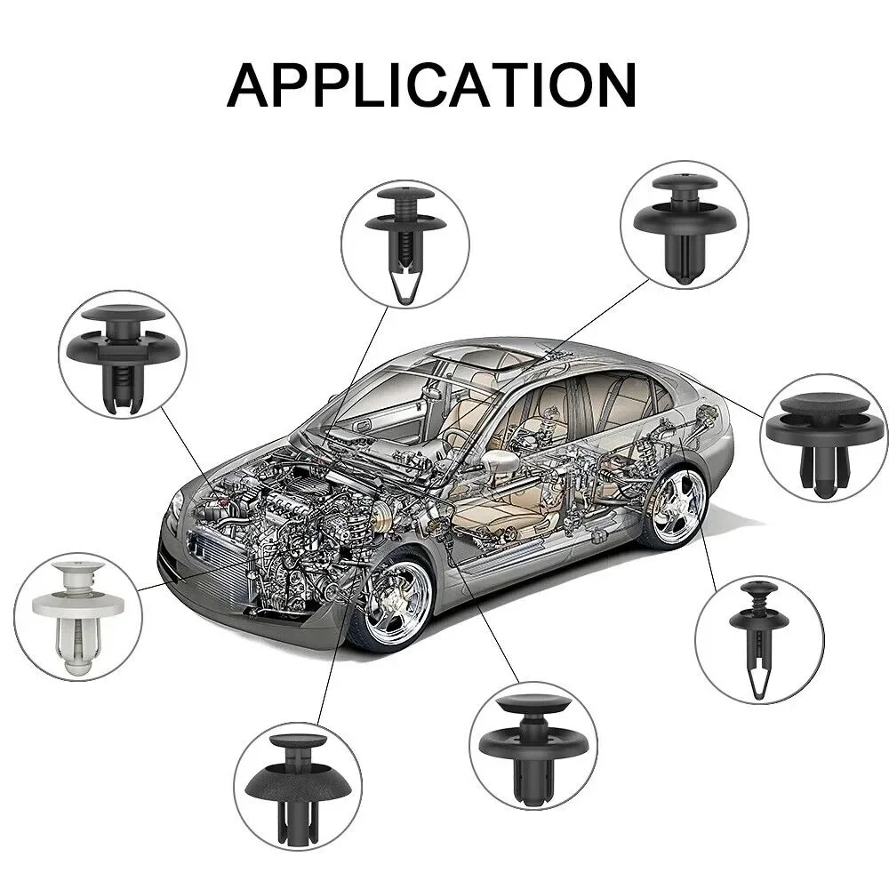 100 шт. зажимы для бампера фиксатор крыла автомобиля Фиксатор заклепки панели