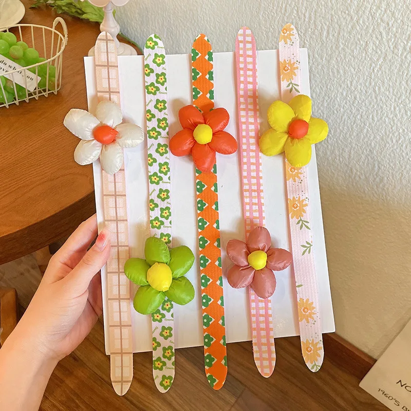 

Детская повязка на голову с цветком Волшебная наклейка повязка на голову Корейская версия Повязка На Голову Детская повязка для женщин