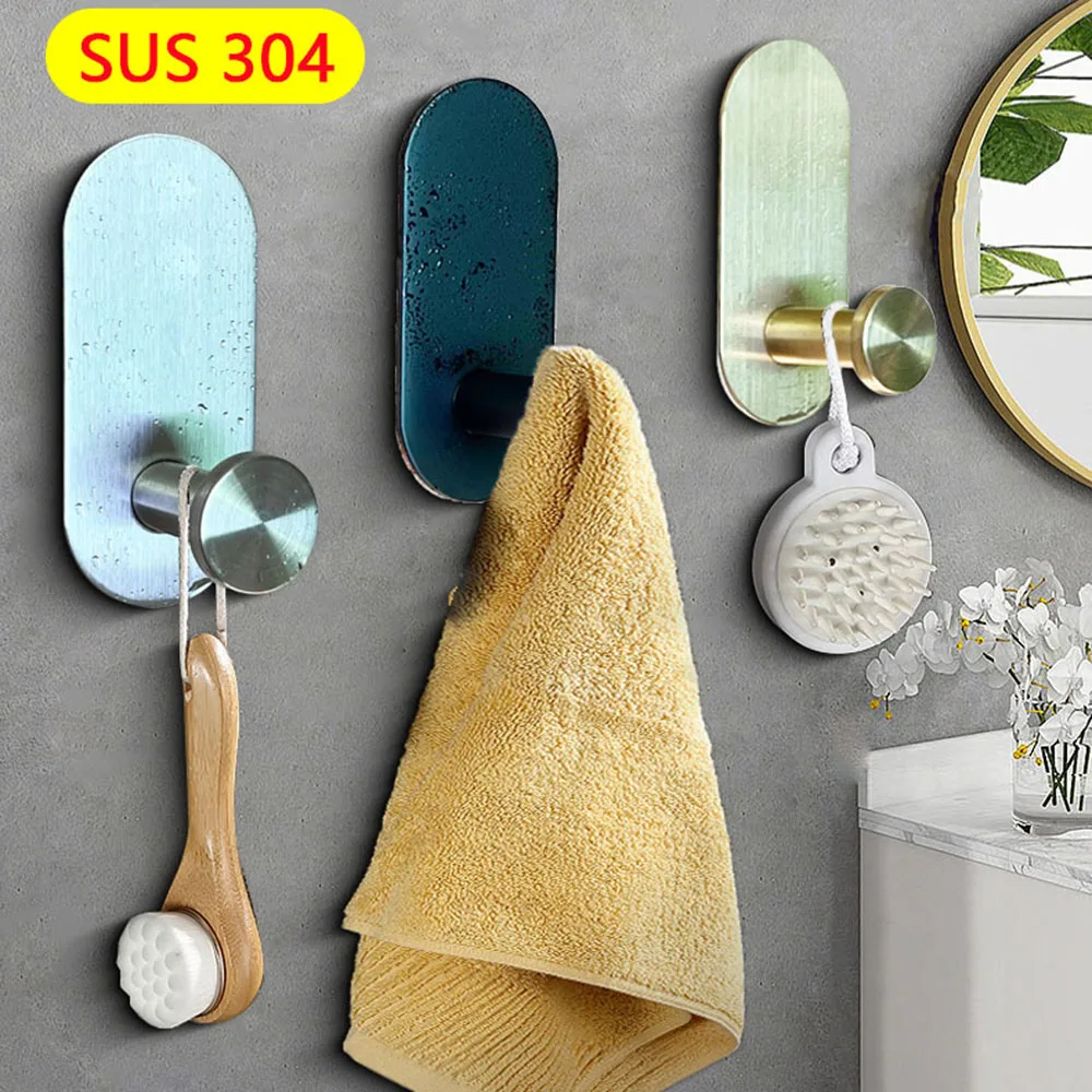 Самоклеящиеся крючки для халатов из нержавеющей стали