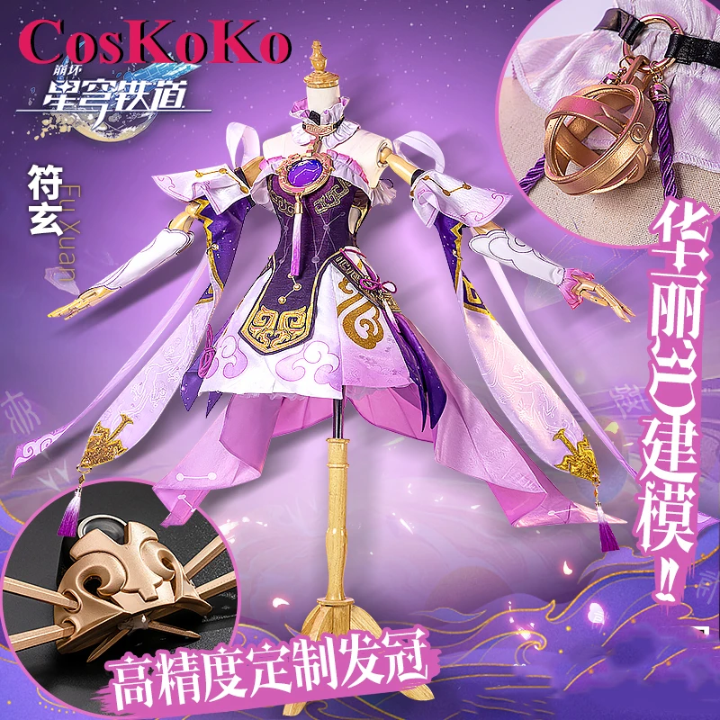 

CosKoKo Fu Xuan Cosplay Game Honkai: Star Rail Costume Sweet Nifty Lovely Battle Uniform Halloween Party Role Play Clothing New