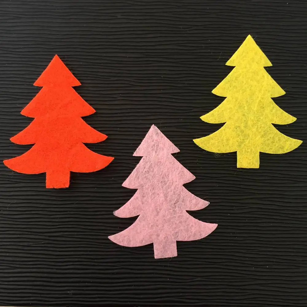 100 шт. смешанная фетровая ткань мягкие нашивки для рождественской елки сделай сам