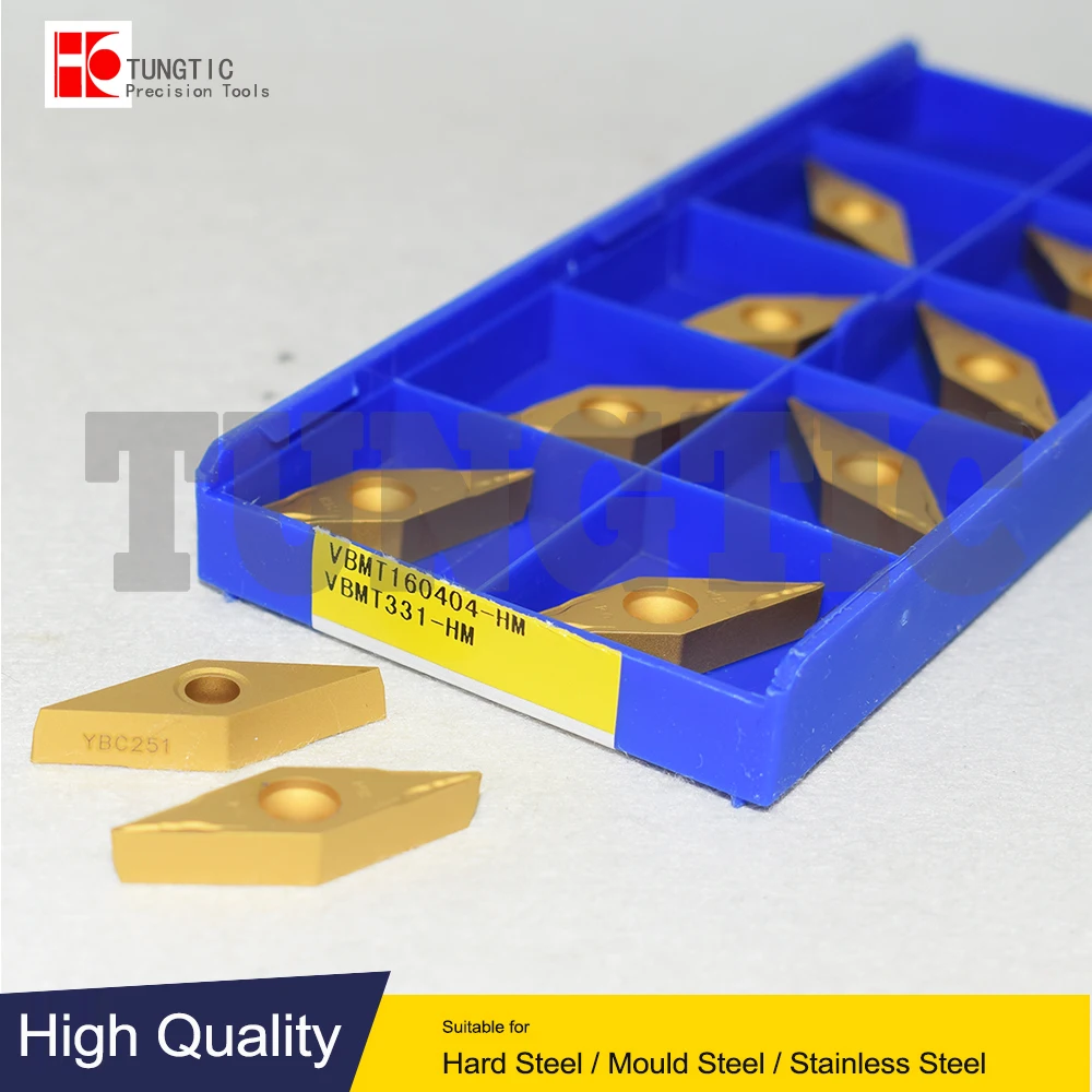 

VBMT160404-HM YBC251 Milling Cutter CNC Insert Lathe Cutting Tool Lathe Machining Metal Turning Tools VBMT160404 VBMT 160404
