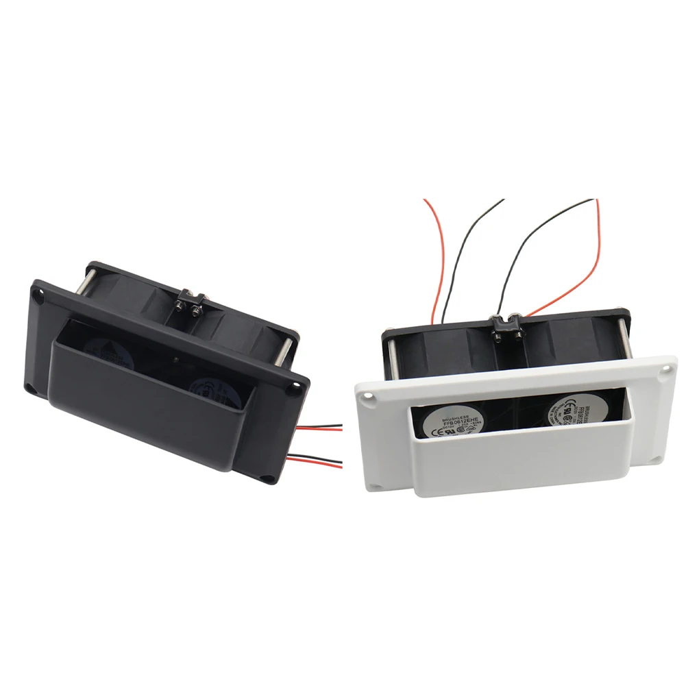 

RVs Side Air Vent Trailer Ventilation Exhaust Fan Automotive Black