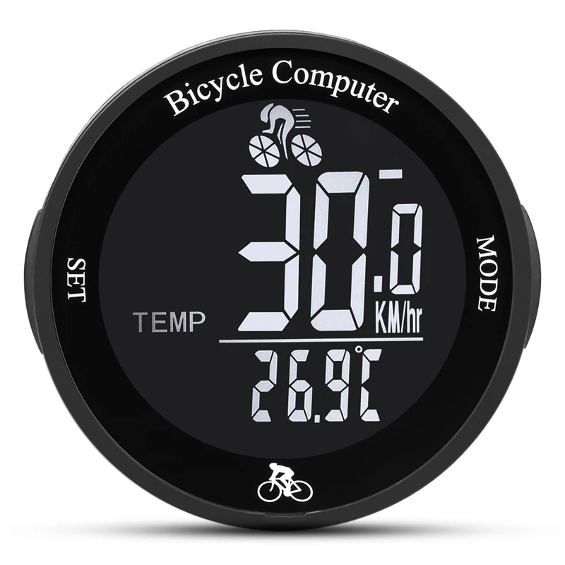 

Wireless Bike Computer Waterproof Bicycle Odometer LCD Screen Cycling Speedometer Mountain Bicycle Speed Meter