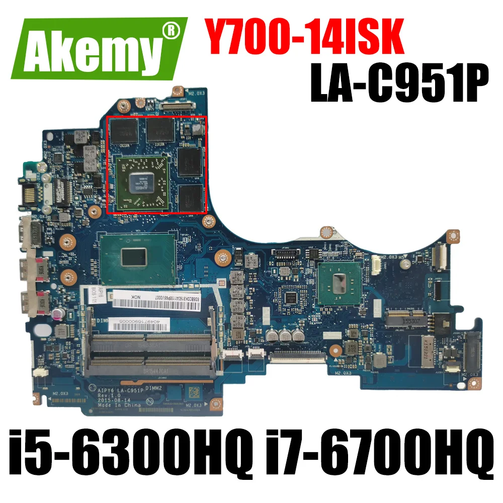 

Стандартная материнская плата для ноутбука Lenovo, материнская плата с центральным процессором, LA-C951P GPU V2G V4G