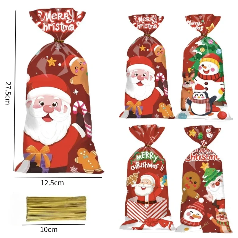 

Рождественские пакеты для конфет 50 шт