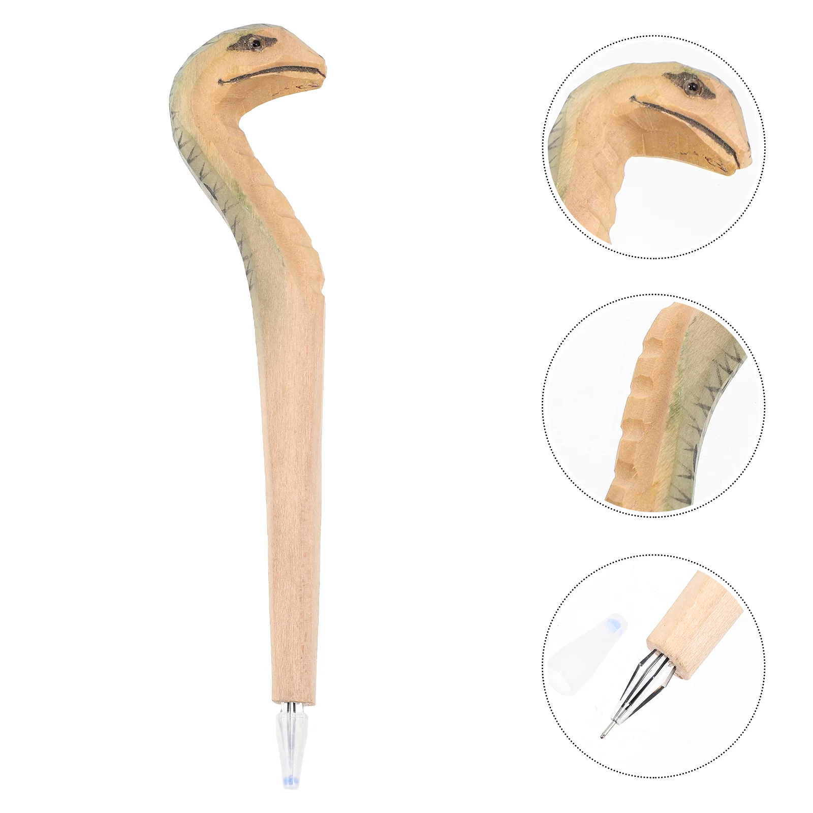 

Pen Snake Ballpoint Pen Hand-carved Pen Carving Ballpoint Pen Carved Ballpoint Pen for Office Decor Home