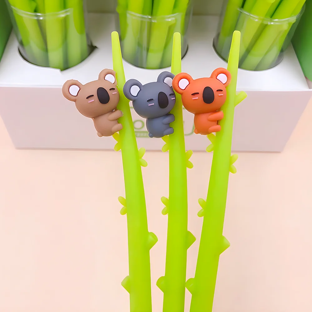 Креативные гелевые чернильные ручки Kawaii Koala милые нарядные с животными для