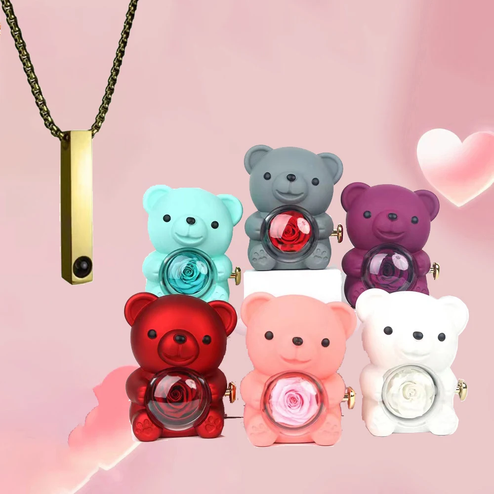 Ожерелье С Геометрическим Прямоугольным Кулоном И Розой 100-язычная Проекция