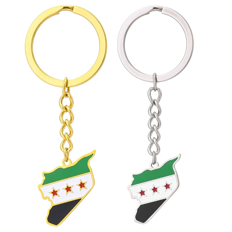 

Pendant Keychain Country Map Charm Keyring Gold Souvenir Gift