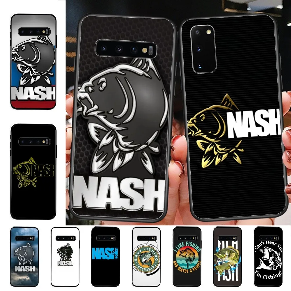 Чехол для телефона Nash Fishing с логотипом Samsung S 9 10 20 21 22 23 30 23plus lite Ultra FE S10lite