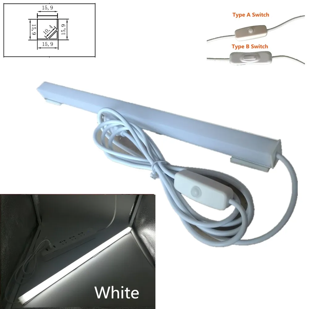 

Светодиодные панели USB 2835, светодиодная жесткая полоса с U-алюминиевой оболочкой, кухонная алюминиевая подсветка для шкафа, настольная лампа для чтения