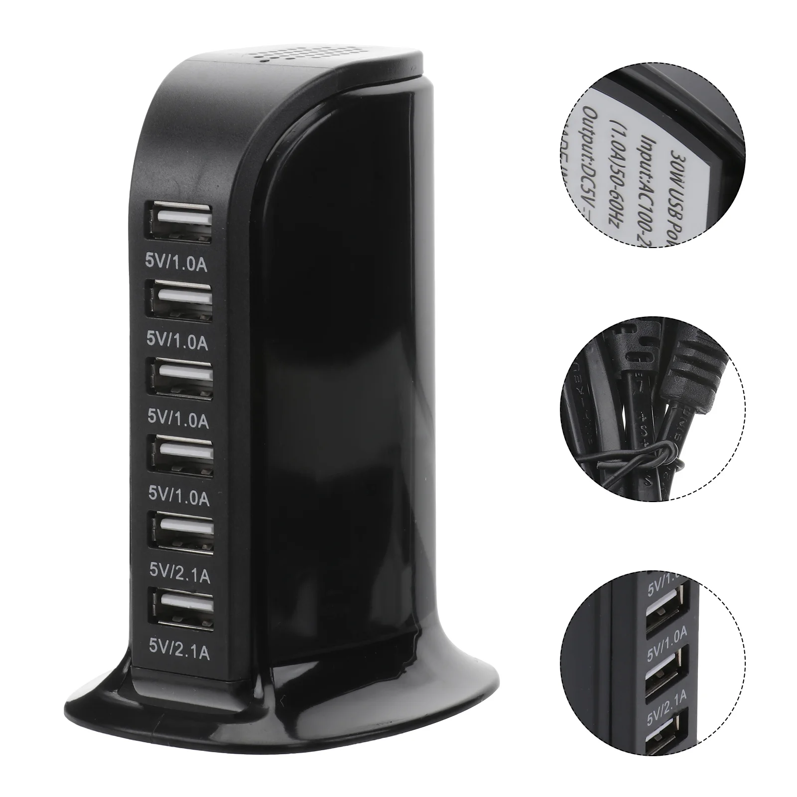 

30W Multi 6 Port USB 6A Rapid Charging Station Desktop Travel Hub (Original US Plug)