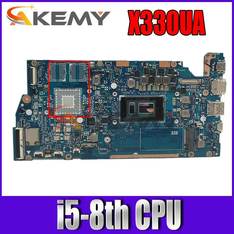 

Материнская плата для ноутбука Asus VivoBook X330U X330UA, материнская плата X330UA с процессором i5-8, 100% ОК