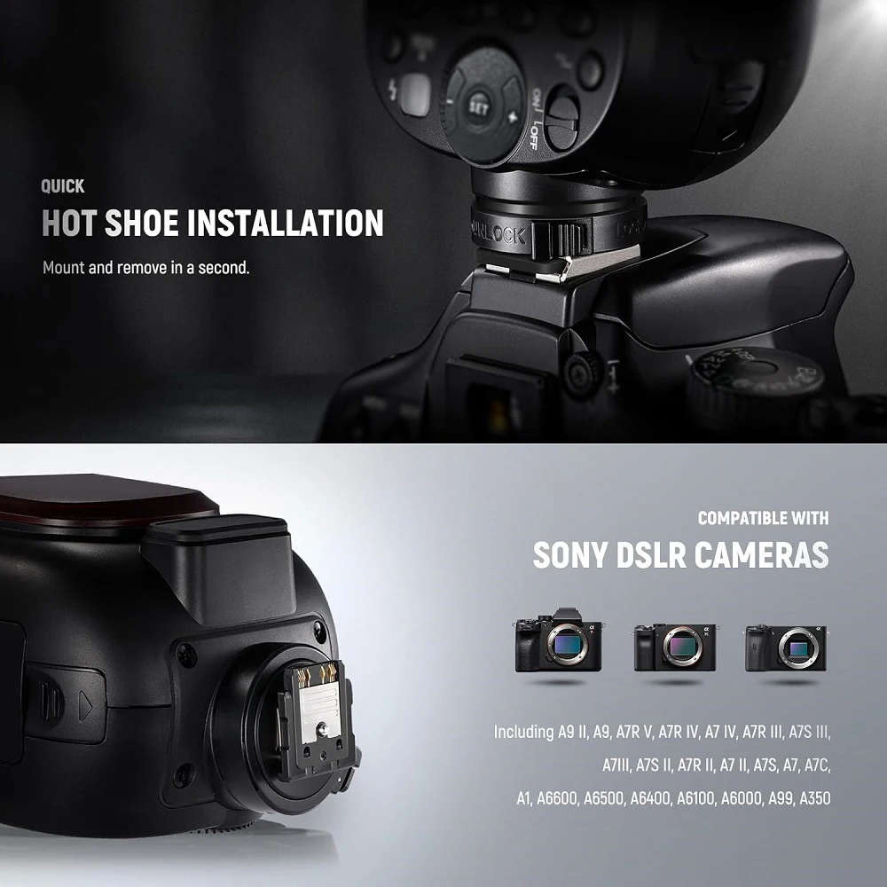 Mcoplus FK580G 18000s HSS TTL вспышка Speedlite для Sony A7 A7II A7III A7RII A7RIII A7RIV A7S A7S II A7S III A7C A9 ZV-E10 ZV-1 (art.: 3920cd99fcfa0) - 3920cd99fcfa0