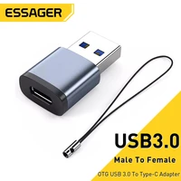 essager otg usb 3 0 to type c adapter male to female converter for macbook xiaomi samsung s10 s20 oneplus usbc connector