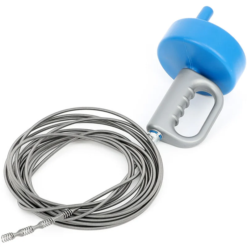 Сливная труба для раковины 35 футов с пружинным шнеком стальная сливная очистка
