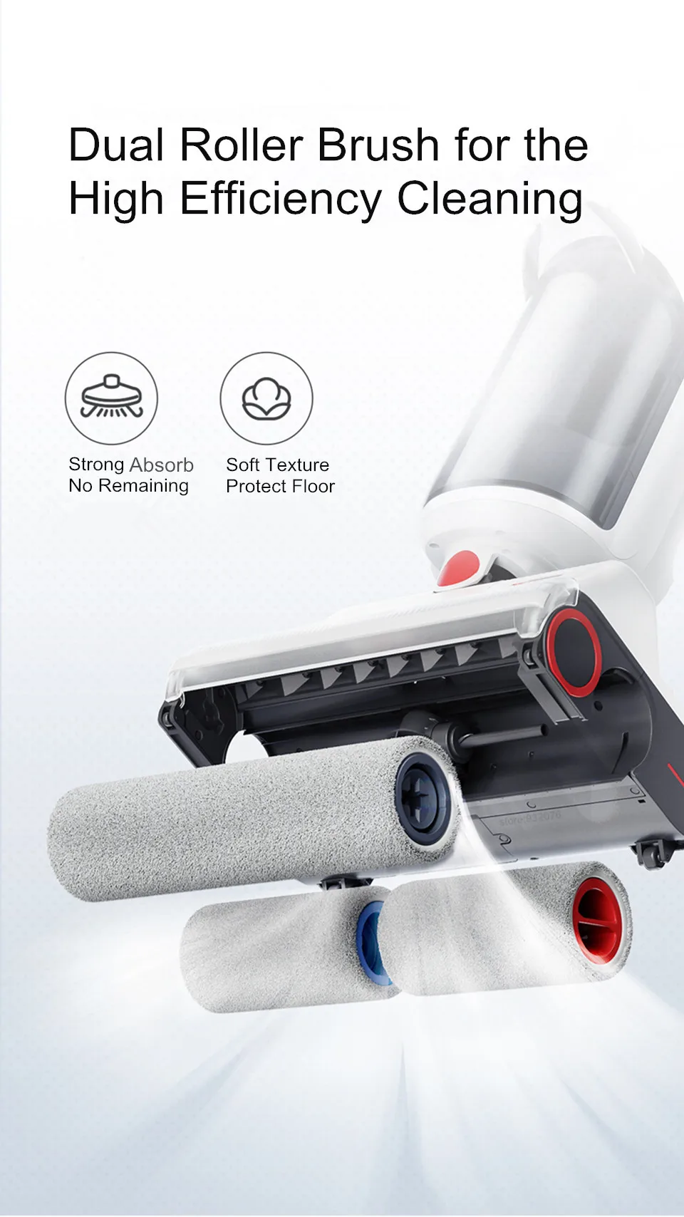 Оригинальный аксессуар Roborock Dyad съемная роликовая щетка моющийся фильтр