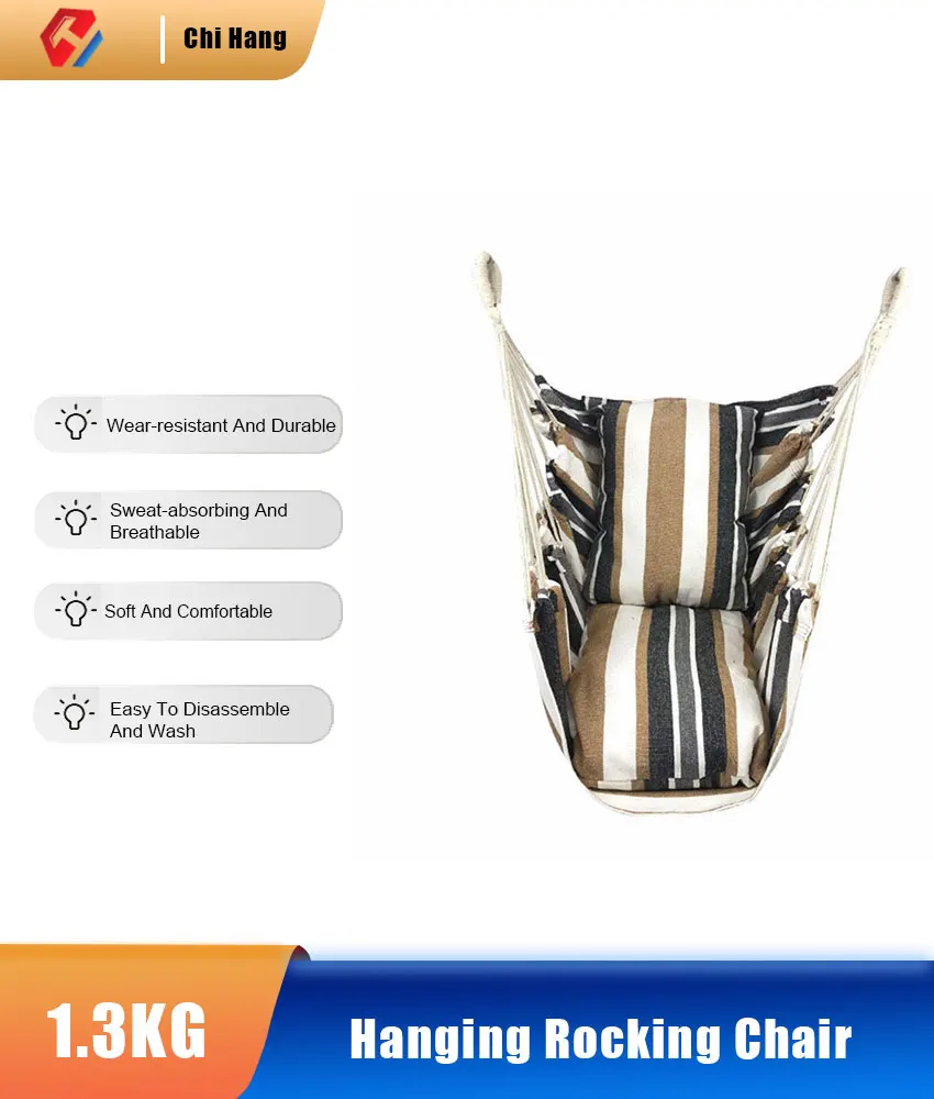 

Портативное уличное комнатное качели, подвесное кресло-качалка, садовое кресло-качалка, гамак, слинг для отдыха, подвесное кресло для кемпи...