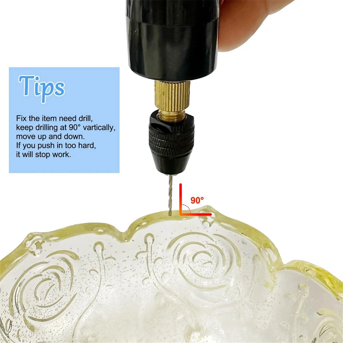 Набор электрических сверл для смолы многофункциональные тиски ручная дрель