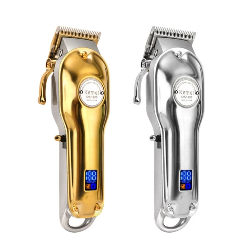 

Мощный профессиональный триммер для волос W8KC, электрический триммер с нажимом, перезаряжаемая машинка для стрижки волос, триммер для бороды, бритва