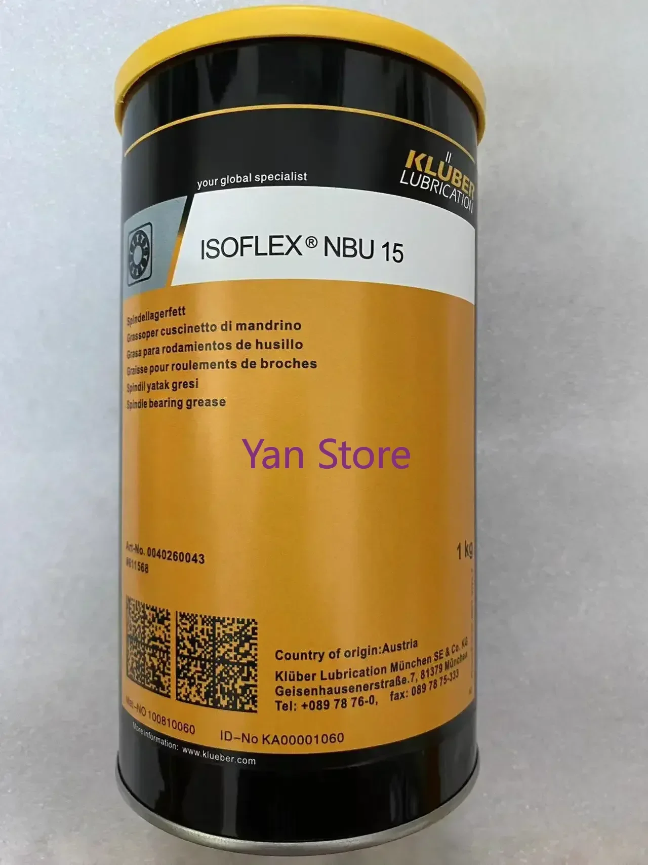 Kluber NB52 NBU15 смазочный подшипник шпинделя ISOFLEX TOPAS смазка для подшипников