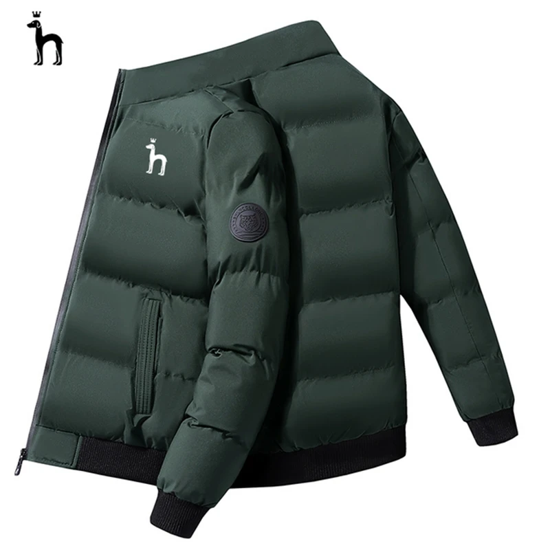 HAZZYS – Winter 2022, men's windbreaker, zippered, casual, fashionable, outdoor jacket jacket, cotton jacket, down jacket