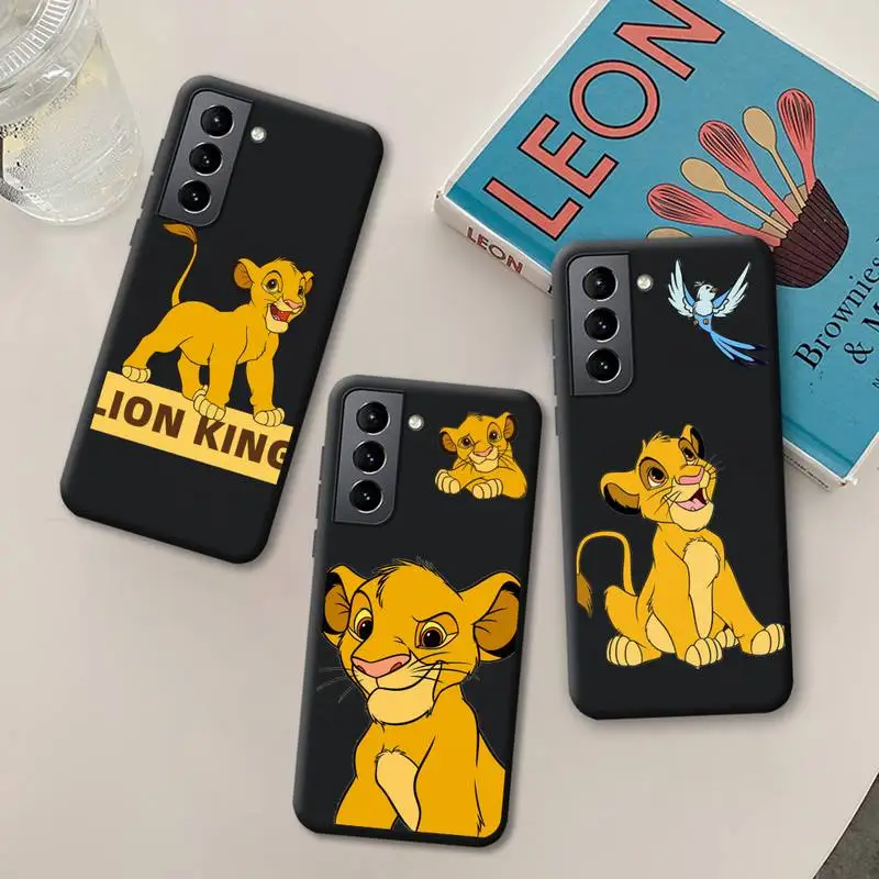 

Simba Lion King Phone Case for Samsung Galaxy S22 S21 Ultra S20 FE S9 Plus S10 5G lite 2020 Silicone Soft Cover