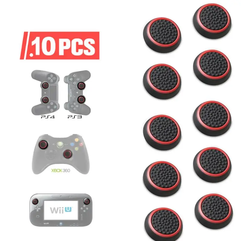 

Hot 2Pcs Thumb Stick Grip Caps Non-slip Silicone Analog Joystick Thumbstick for PS3 PS4 PS5 Xbox 360 Xbox One Game Controller