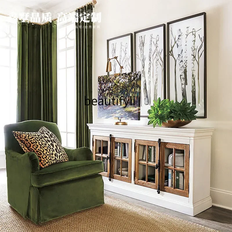 Простой входной шкаф в американском стиле входная перегородка из цельного