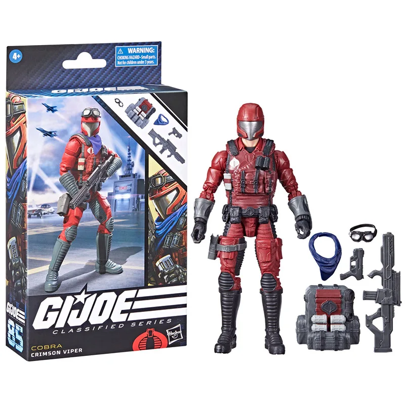 

[В наличии] Hasbro G.I. Джо классифицированная серия Кобра малиновый Viper 85 экшн-фигурка Коллекционная модель игрушка 6 дюймов