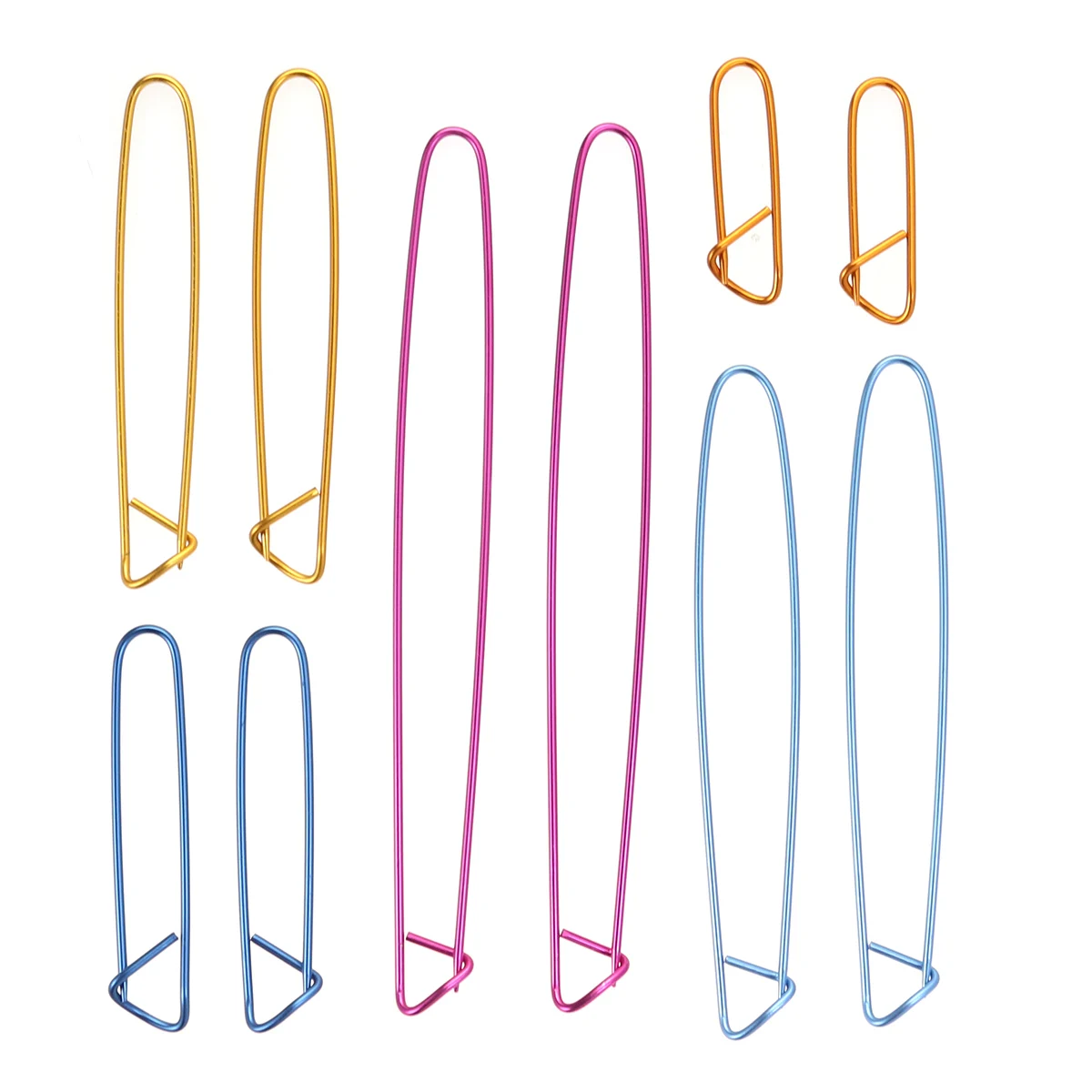 

10 шт., держатели для вязания больших пуговиц (случайные цвета)