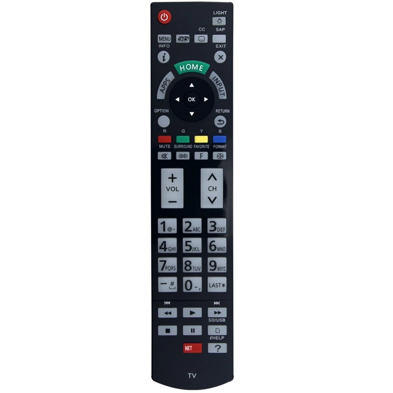 Заменено N2QAYB 000862 Пульт дистанционного управления для телевизора Panasonic TC-P55VT60