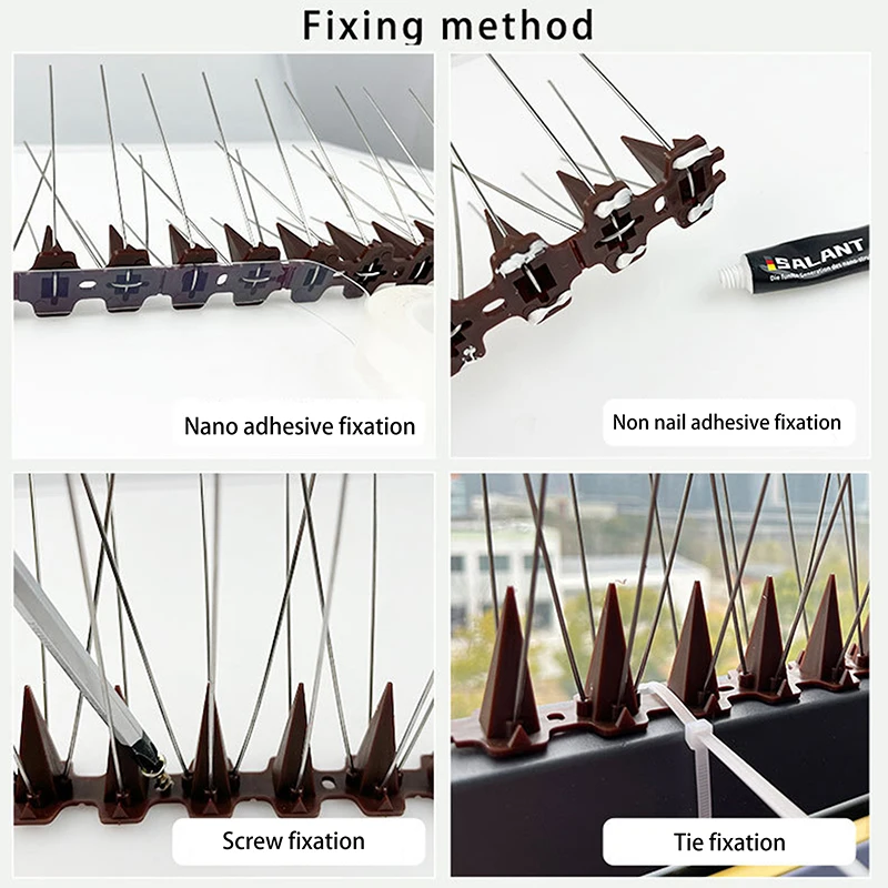 1 Упаковка Полоски С Шипами Против Голубей 10 Шт. Набор Шипов Для Отпугивания Птиц