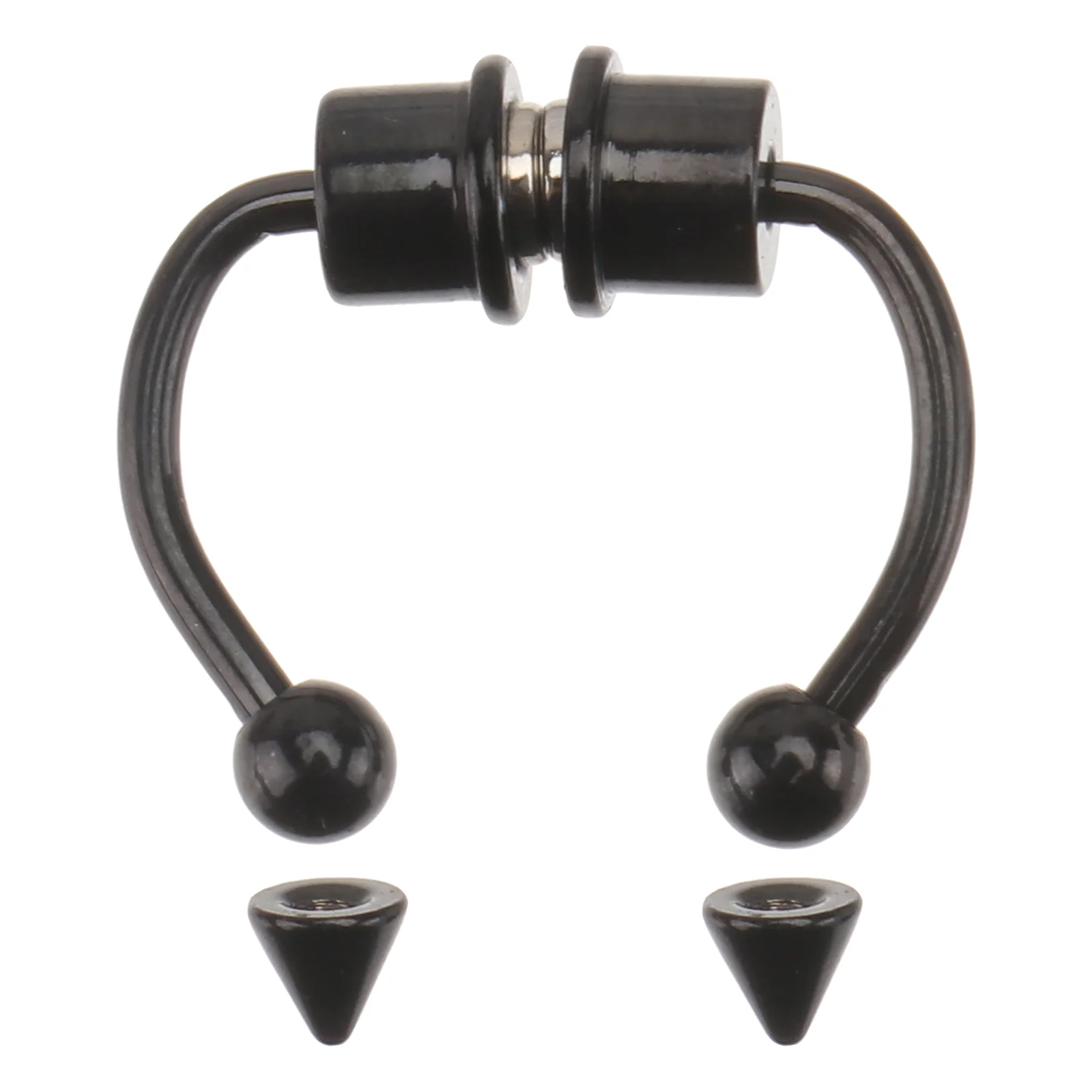 

Magnetic Nose Ring Hoop Black Nose Stud Nose Decor Black Nose Rings Magnetic False Nose Ring Artificial Nose Ring Decor