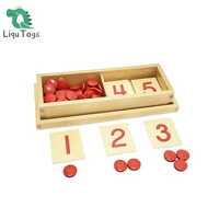 liqu montessori cards and counters montessori mathematics material montessori toy for toddler preschool early learning material
