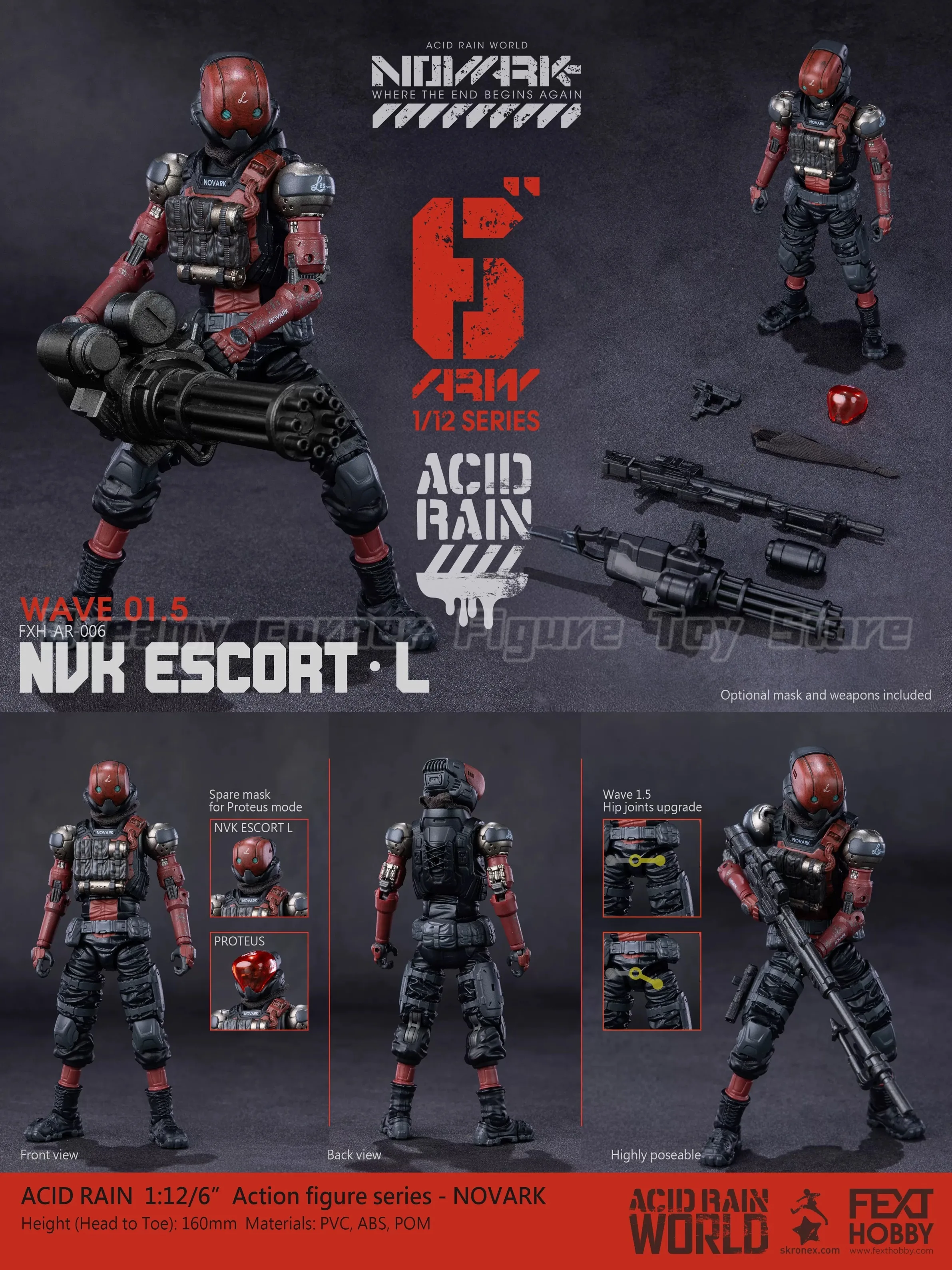 В наличии: Фигурки Acid Rain War NOVARK FXH-AR-005 VALERIUS FXH-AR-006 NVK ESCORT-L, 2 шт., масштаб 112 (art.: 3920da4b46451) - 3920da4b46451