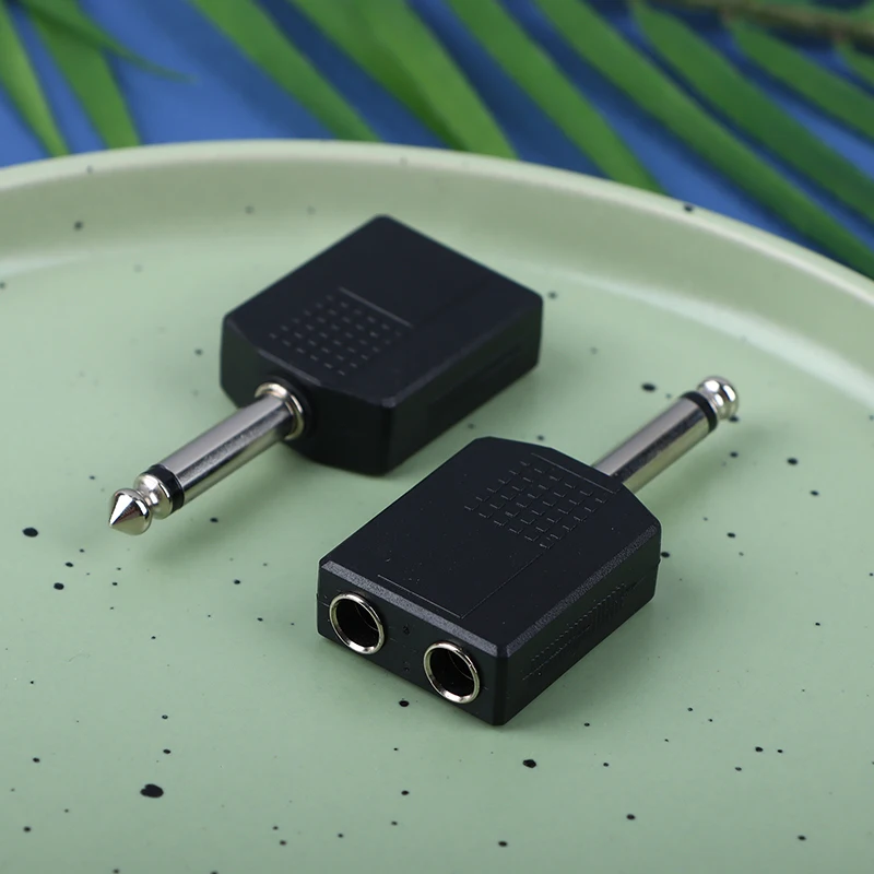 

Audio 6.5 one minute two 6.35 head mono Mixing console audio adapter 6.5 male to double 6.5 female