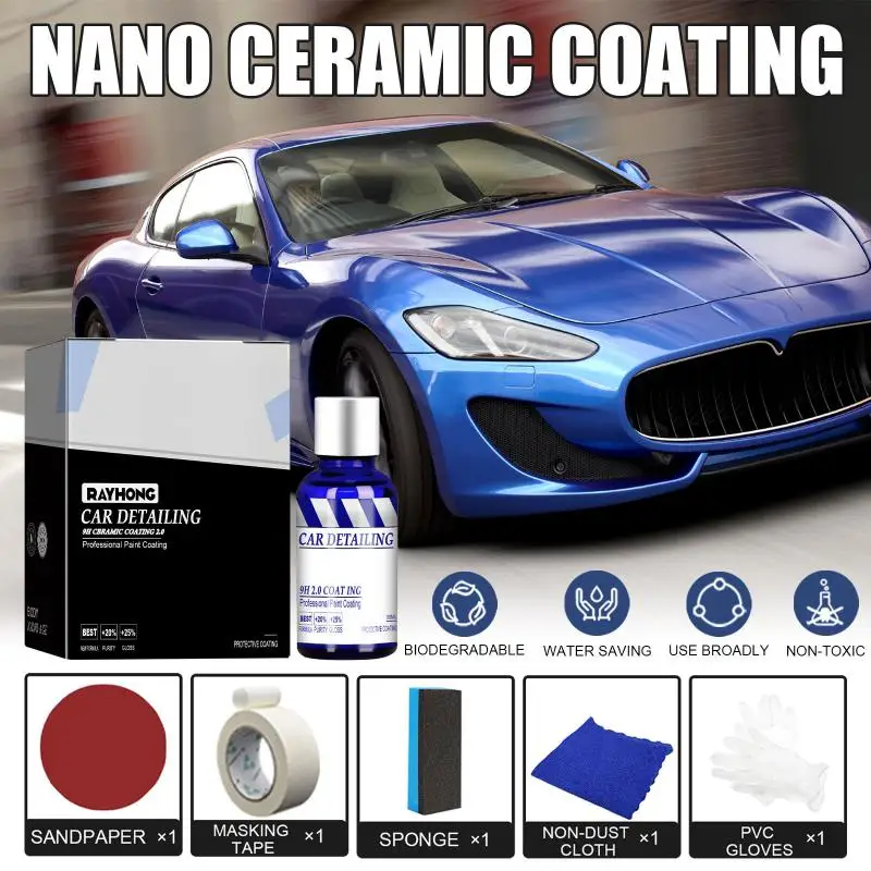 

Universal Car Liquid Waterproof Dustproof Auto Ceramic Glass Coat Liquid 50ml Automotive Ceramic Nano-coated Car Cleaning Tool