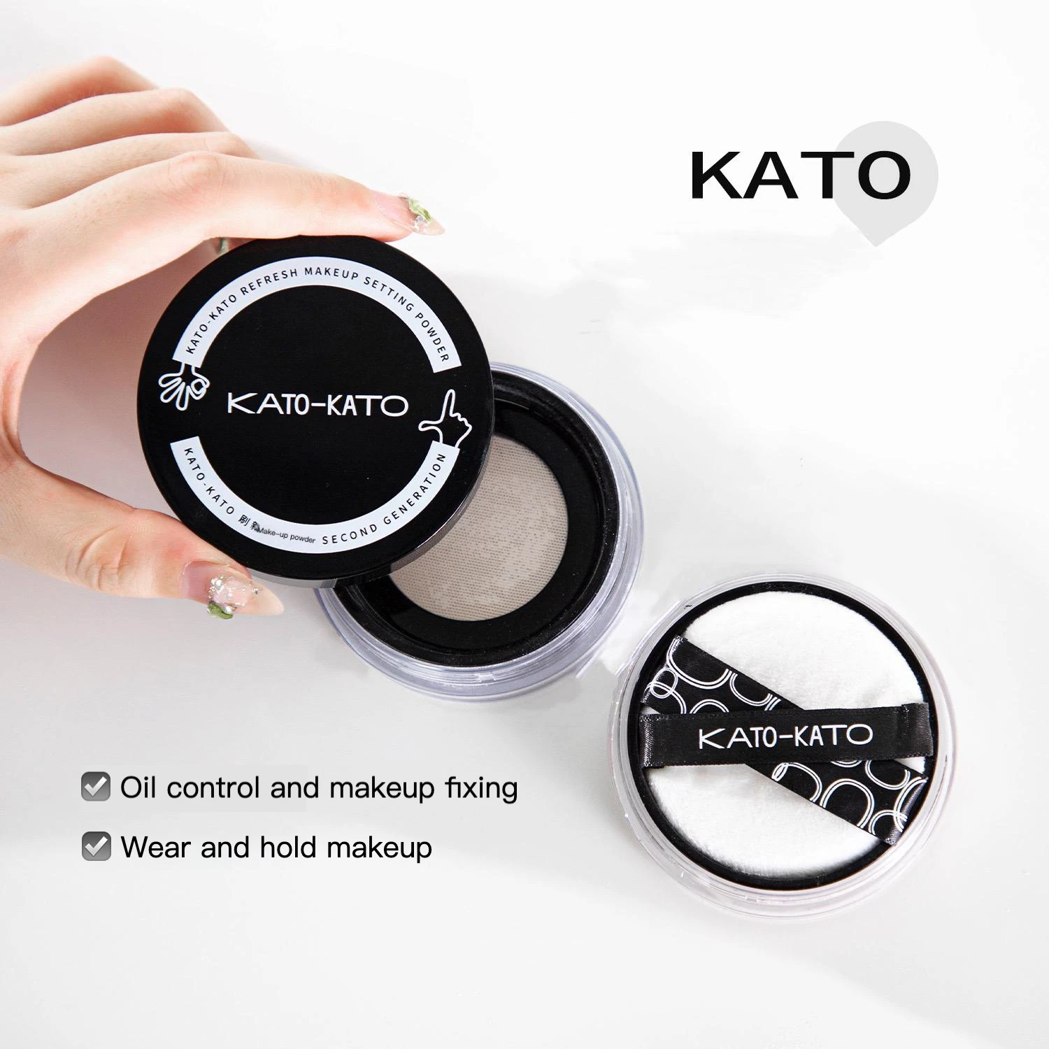 

Корректор для лица KATO 6,5 г, улучшенная пудра для лица, водостойкая матовая отделка, макияж, контроль жирности, профессиональная женская косметика