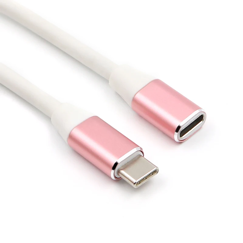 

5 Colors 1M USB Type C Extension Cable USB 3.1 Data Video Cable USB-C Male to Female Extending Wire Extender Cord Connector