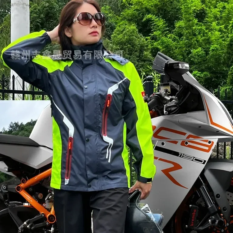 Дождевик мотоциклетный защитная куртка от шторма штаны одежда для кемпинга