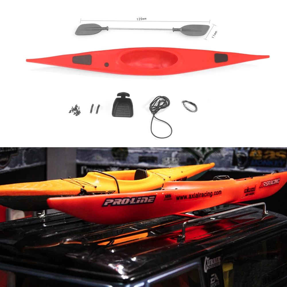

Kayaking Boat Paddle Decorations With Metal Oar For 1/10 TRX D110 AXIAL 90046 SCX10 RC Crawler car decorate Accessories Parts